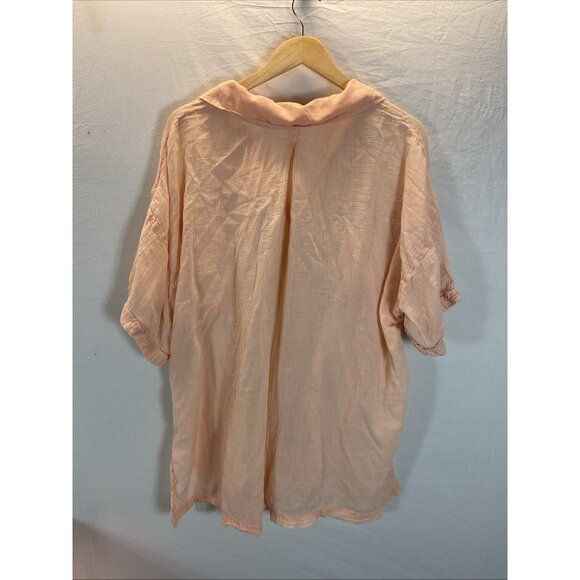 Free People Intimately Sleep Talker Shirt‎ Top oversized aysemmetrical Gauze MD - Picture 6 of 11